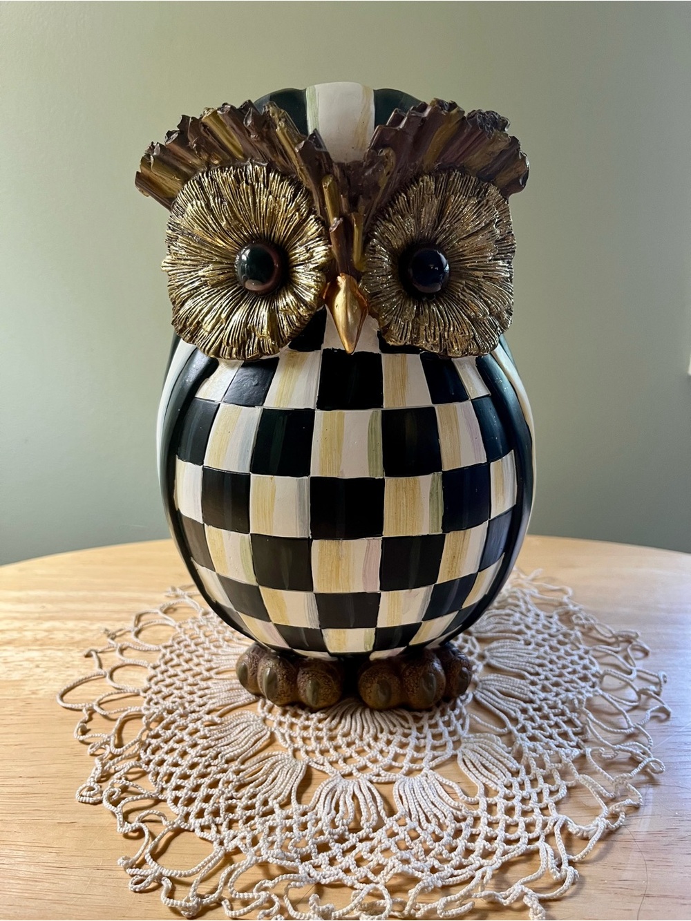 MacKenzie-Childs Courtly Check Owl